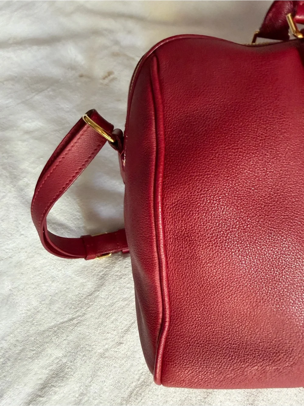 💞🔥 LOUIS VUITTON SOFIA COPPOLA SC MM LEATHER ROUGE BAG💕
